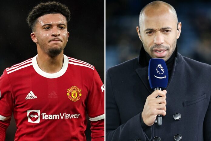 Arsenal legend Thierry Henry claims Jadon Sancho is 'playing within himself' and needs to be 'more lethal' at Man Utd