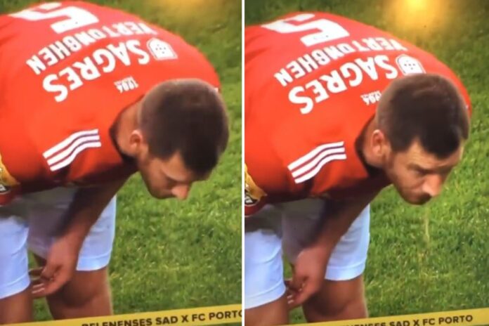 Ex-Tottenham star Jan Vertonghen VOMITS on pitch during Benfica match against Porto and casually carries on