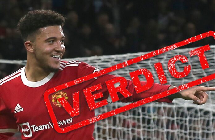 Jadon Sancho has stepped out of Cristiano Ronaldo's shadow and began to make his mark at Old Trafford