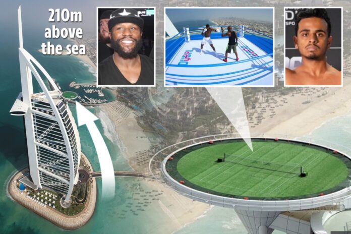 Floyd Mayweather's next opponent Money Kicks has no fear of fighting on HELIPAD 210m above ground as he loves skydiving