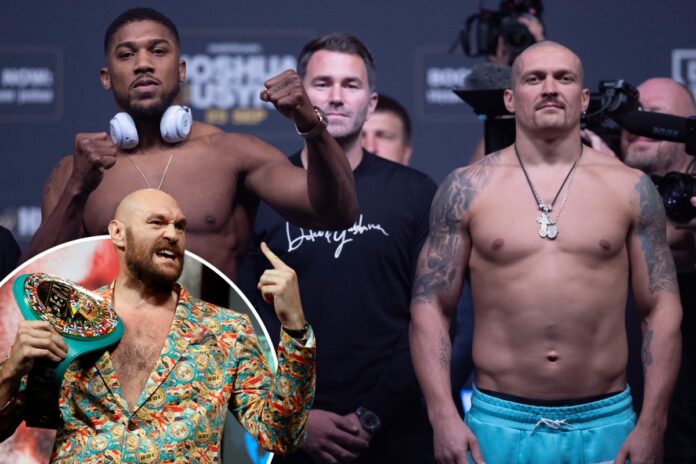 Eddie Hearn CONFIRMS Anthony Joshua has been offered step aside fee to allow Tyson Fury to fight Usyk but deal not done