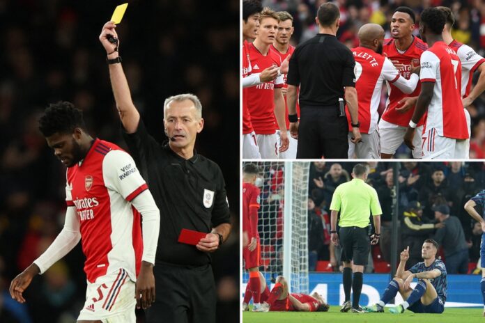 Arsenal have THREE TIMES more red cards than goals in 2022 as horror January continues with Carabao Cup KO vs Liverpool