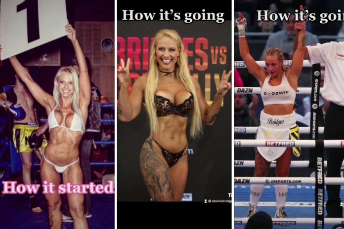 Ebanie Bridges' amazing transformation from ring girl to boxing's most glamorous fighter and fan favourite