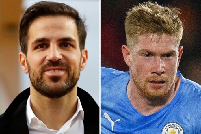 Fabregas tells defenders how to deal with Man City when De Bruyne has the ball after watching their win over Arsenal