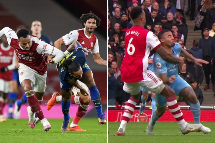 Gabriel sent off against Man City in almost identical circumstance to Arsenal ace's red card vs Southampton last season
