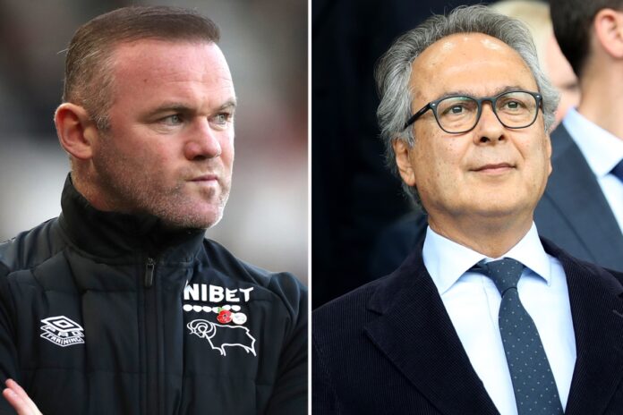 Wayne Rooney’s Everton return could be blocked by owner Farhad Moshiri with board split over next boss