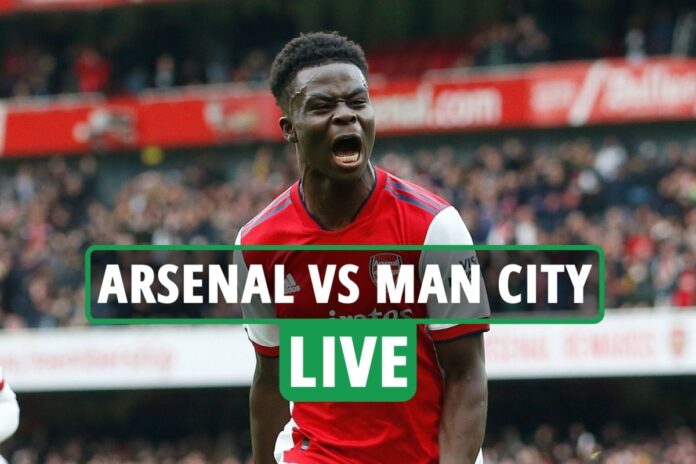 Arsenal vs Man City LIVE score: Bukayo Saka fires Gunners into lead as City miss two great chances