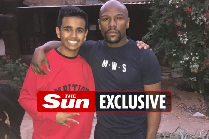 Floyd Mayweather met Money Kicks at YouTuber's private ZOO when he was skinny teen.. now they're set for bizarre fight